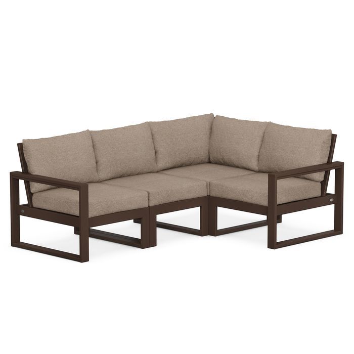 POLYWOOD EDGE 4-Piece Modular Deep Seating Set