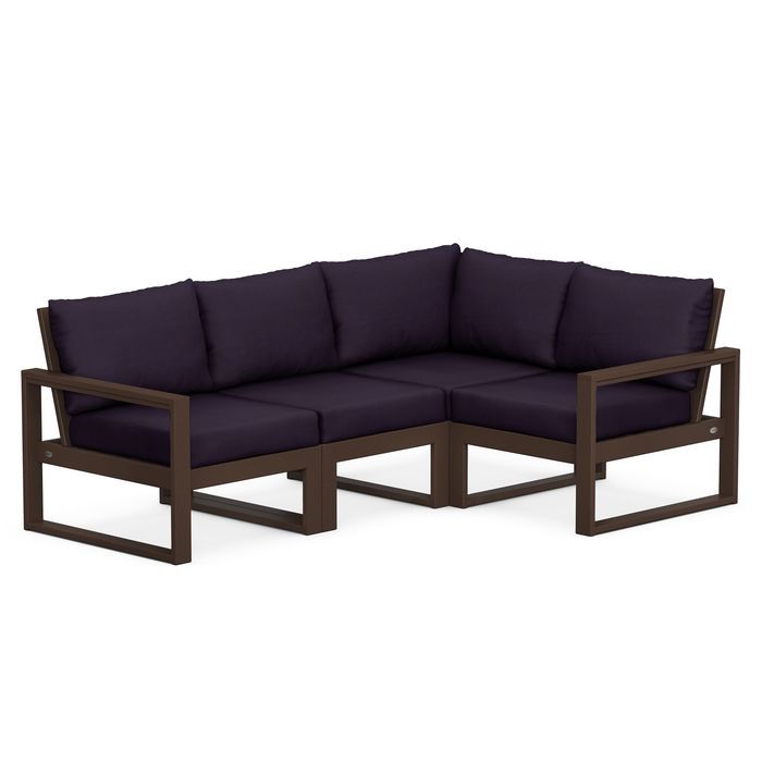 POLYWOOD EDGE 4-Piece Modular Deep Seating Set