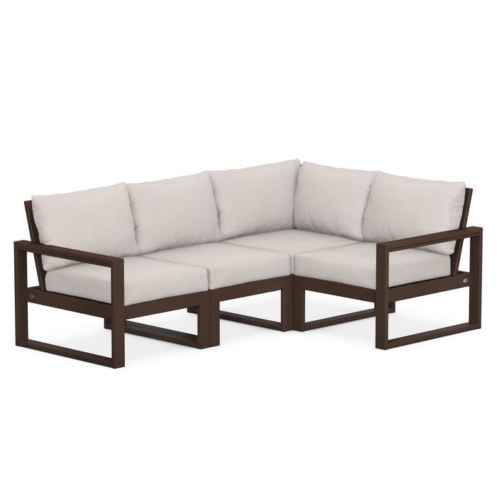 POLYWOOD EDGE 4-Piece Modular Deep Seating Set