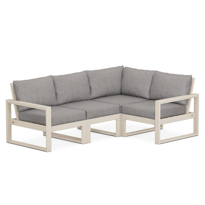 POLYWOOD EDGE 4-Piece Modular Deep Seating Set