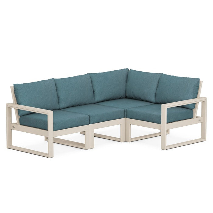 POLYWOOD EDGE 4-Piece Modular Deep Seating Set