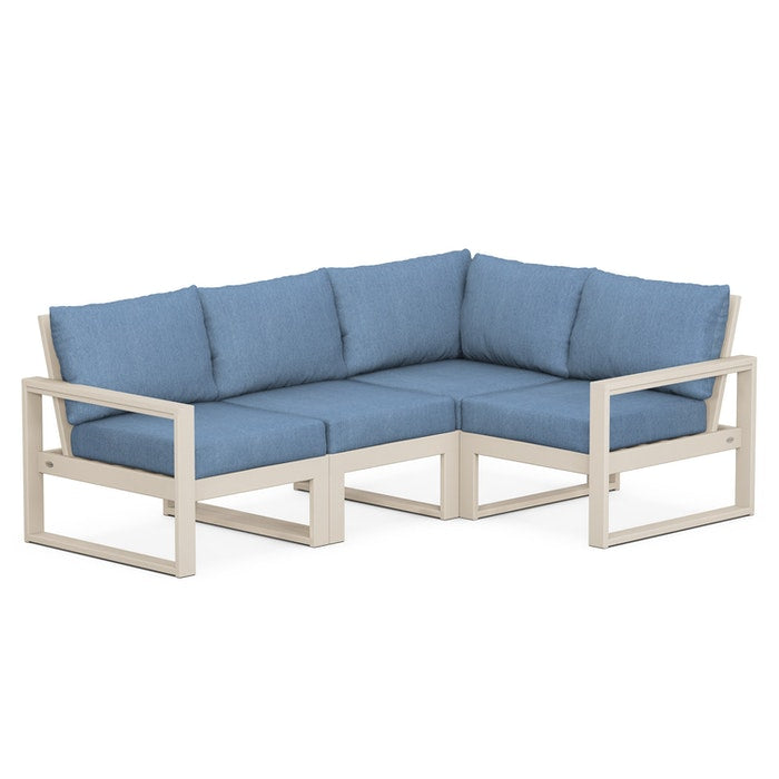 POLYWOOD EDGE 4-Piece Modular Deep Seating Set