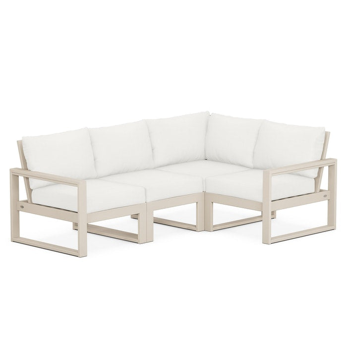 POLYWOOD EDGE 4-Piece Modular Deep Seating Set