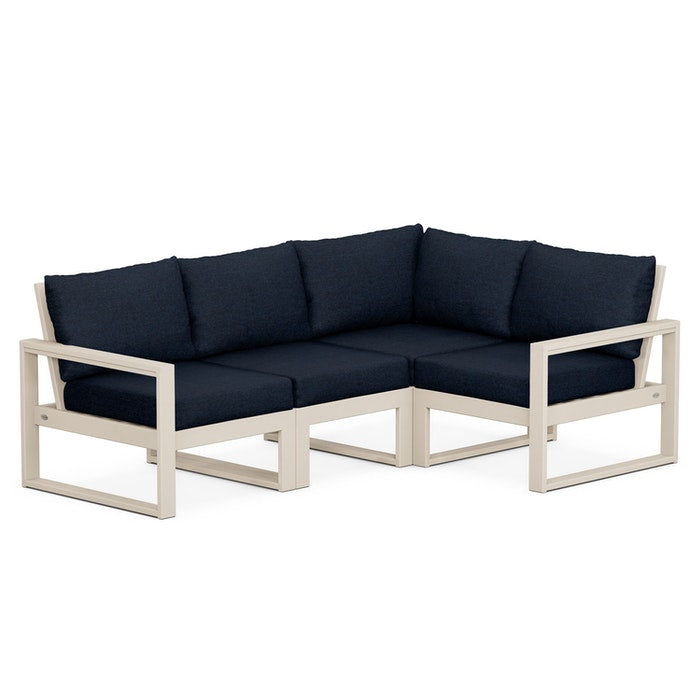 POLYWOOD EDGE 4-Piece Modular Deep Seating Set