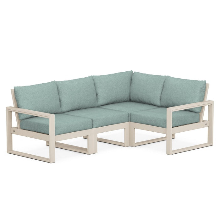 POLYWOOD EDGE 4-Piece Modular Deep Seating Set