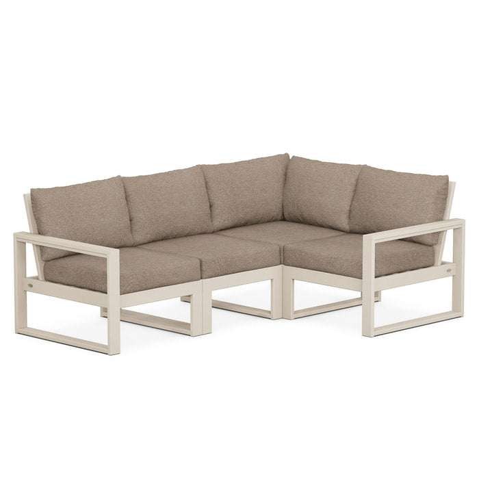 POLYWOOD EDGE 4-Piece Modular Deep Seating Set