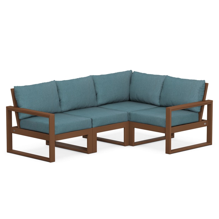 POLYWOOD EDGE 4-Piece Modular Deep Seating Set