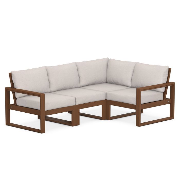 POLYWOOD EDGE 4-Piece Modular Deep Seating Set