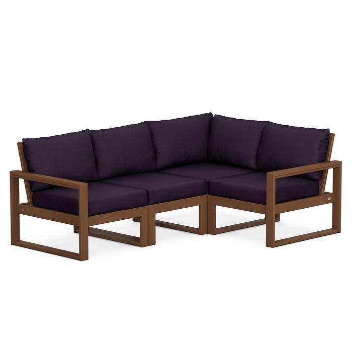 POLYWOOD EDGE 4-Piece Modular Deep Seating Set