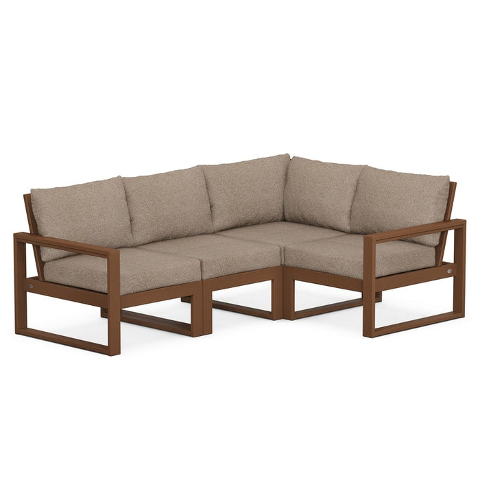 POLYWOOD EDGE 4-Piece Modular Deep Seating Set