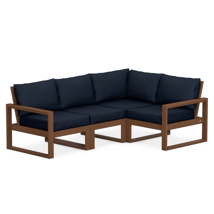 POLYWOOD EDGE 4-Piece Modular Deep Seating Set