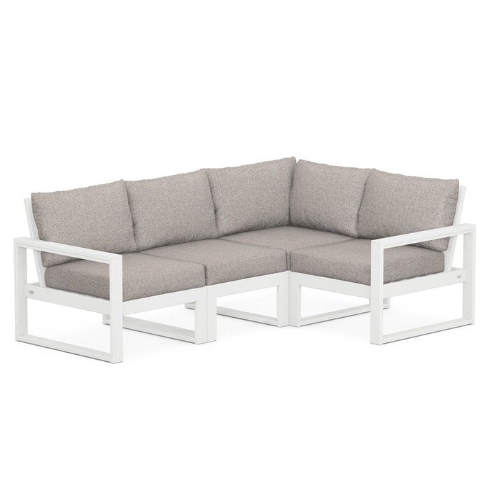 POLYWOOD EDGE 4-Piece Modular Deep Seating Set