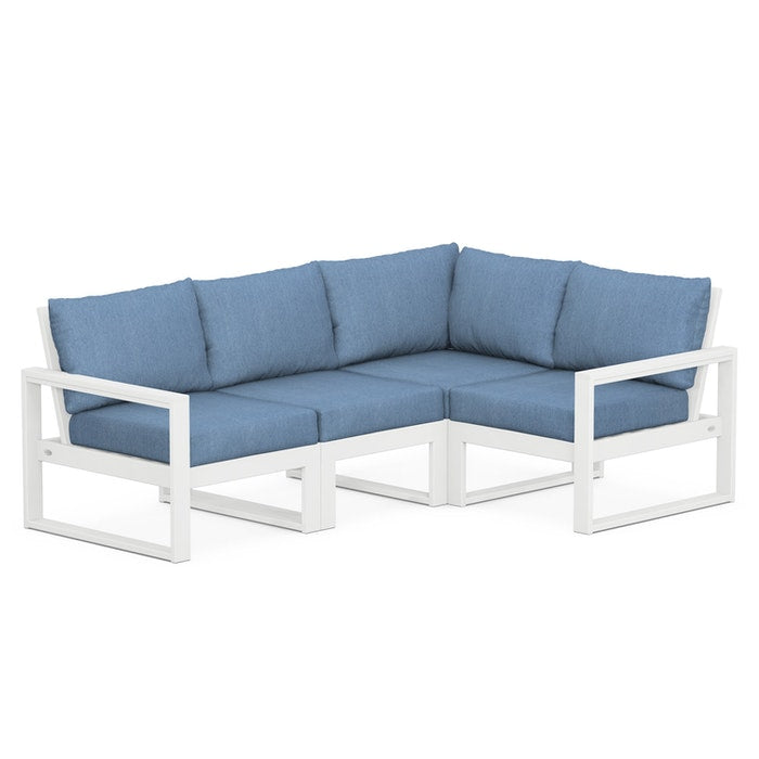 POLYWOOD EDGE 4-Piece Modular Deep Seating Set