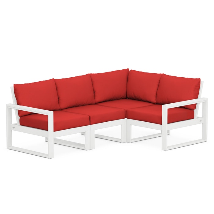 POLYWOOD EDGE 4-Piece Modular Deep Seating Set