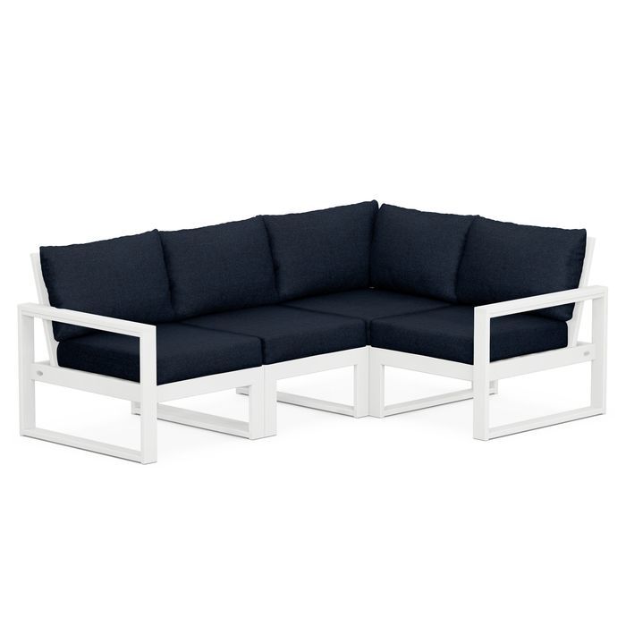 POLYWOOD EDGE 4-Piece Modular Deep Seating Set