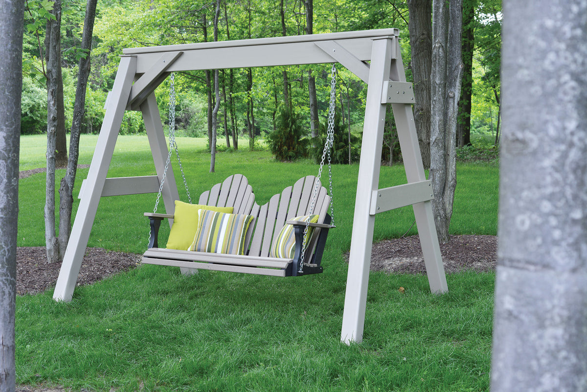 Berlin Gardens Vinyl Swing A-Frame - Amish Yard
