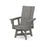 Polywood Modern Curveback Adirondack Swivel Dining Chair