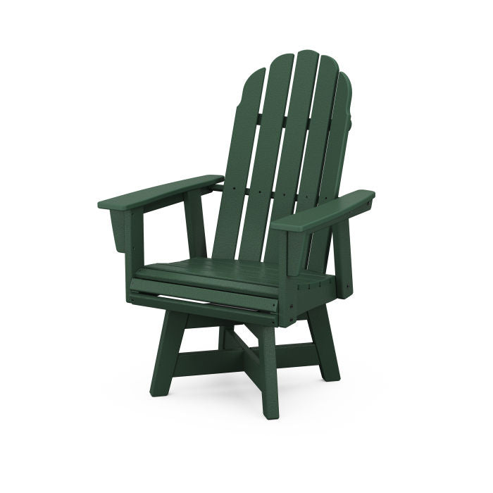 POLYWOOD Vineyard Curveback Adirondack Swivel Dining Chair