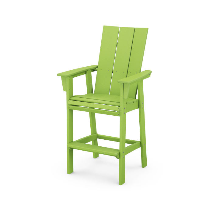 POLYWOOD Modern Curveback Adirondack Bar Chair