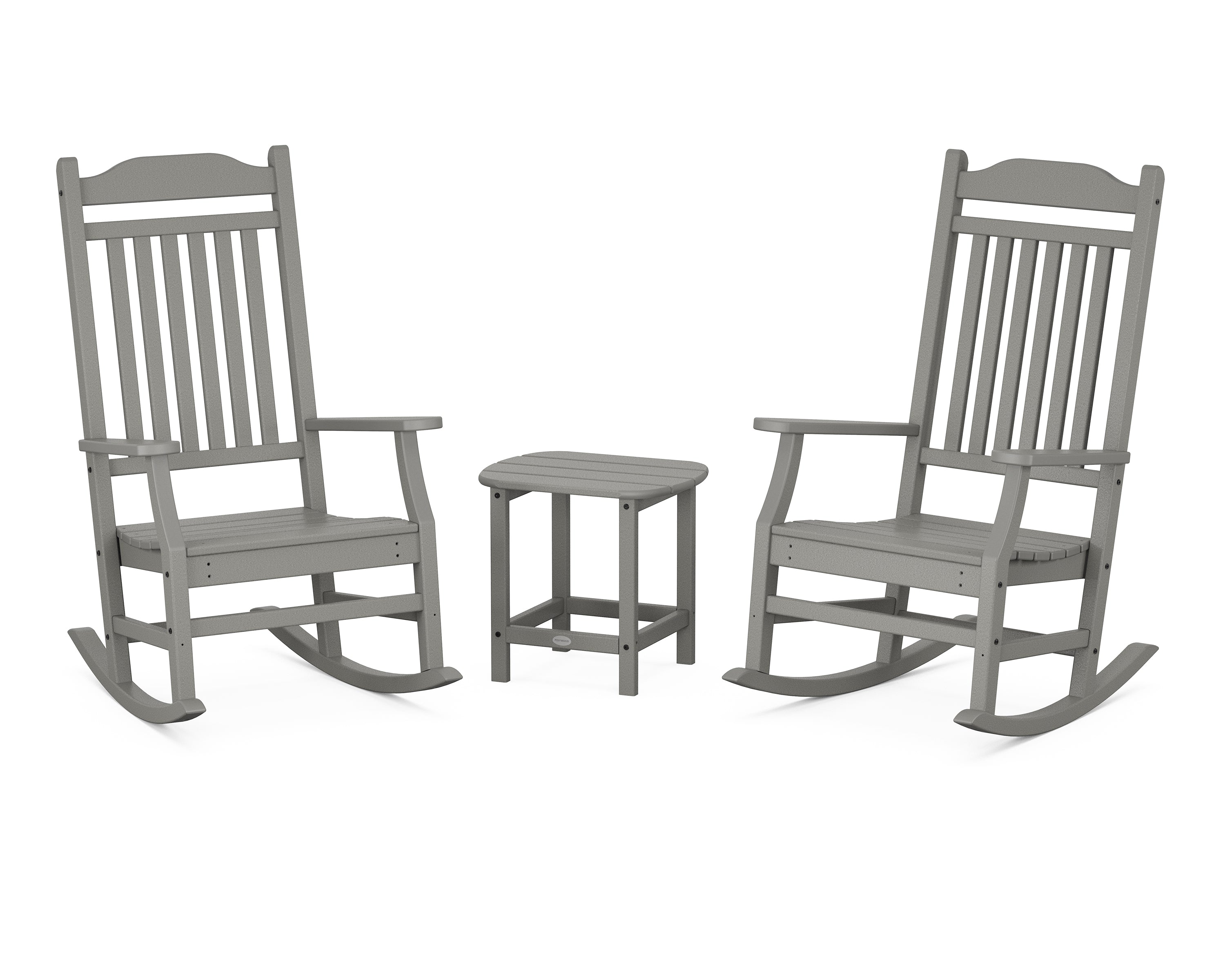 POLYWOOD Country Living Cottage Rocking Chair 3-Piece Set