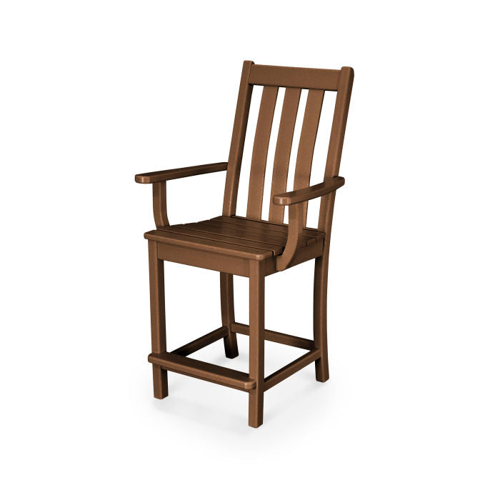 POLYWOOD Vineyard Counter Arm Chair