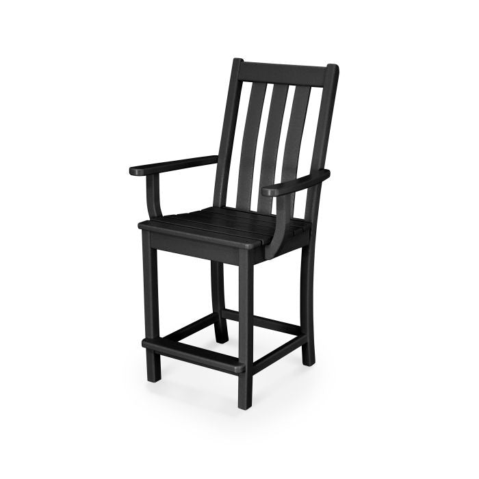 POLYWOOD Vineyard Counter Arm Chair