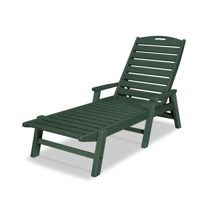 POLYWOOD Nautical Chaise w/ Arms