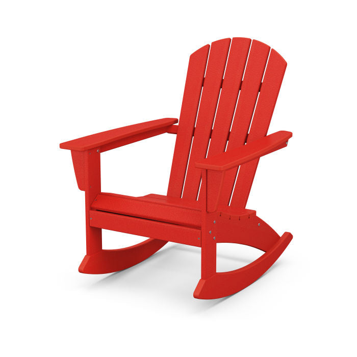 POLYWOOD Nautical Adirondack Rocking Chair Amish Yard