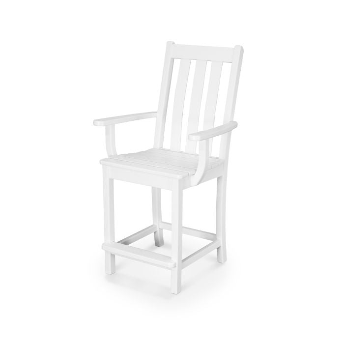 POLYWOOD Vineyard Counter Arm Chair