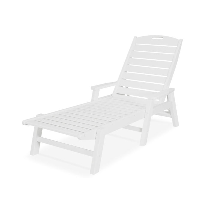 Polywood Nautical Chaise w/ Arms