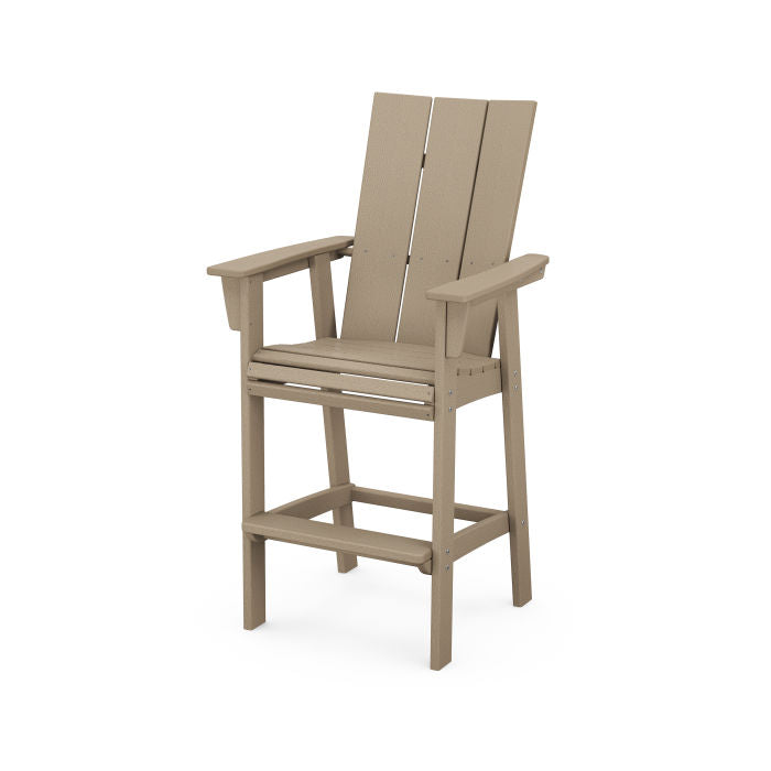POLYWOOD Modern Curveback Adirondack Bar Chair
