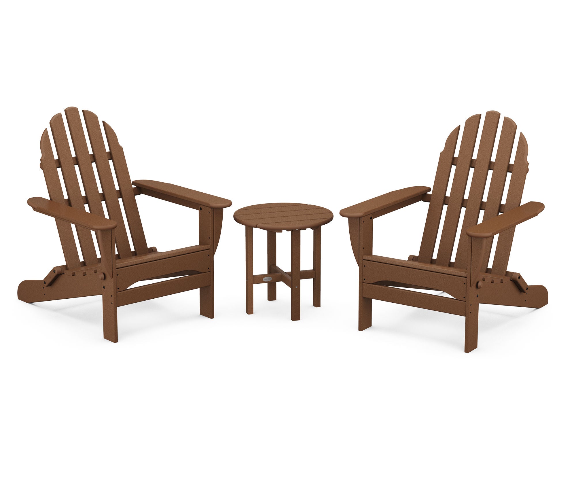POLYWOOD Classic Folding Adirondack 3-Piece Set