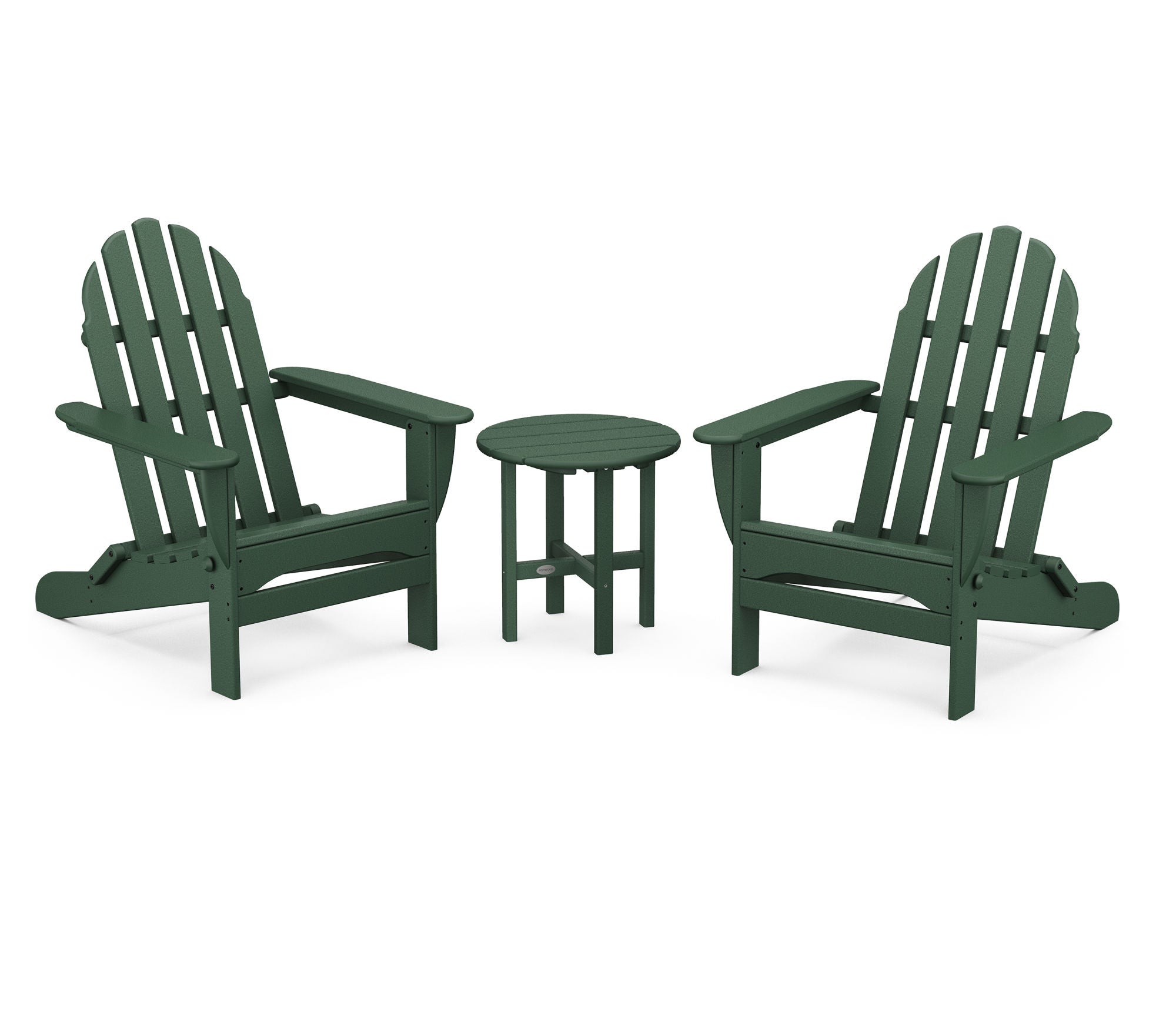 POLYWOOD Classic Folding Adirondack 3-Piece Set