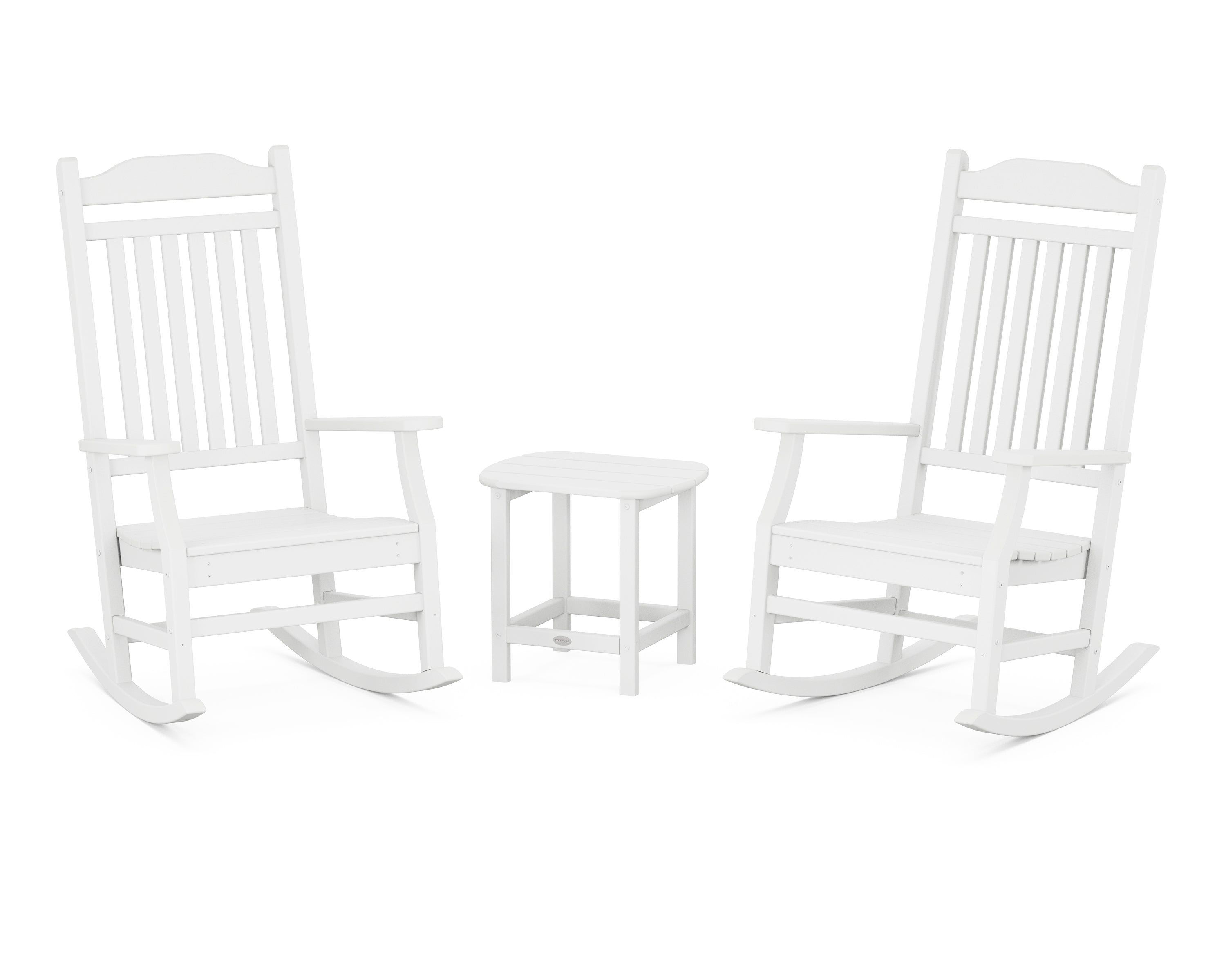 POLYWOOD Country Living Cottage Rocking Chair 3-Piece Set