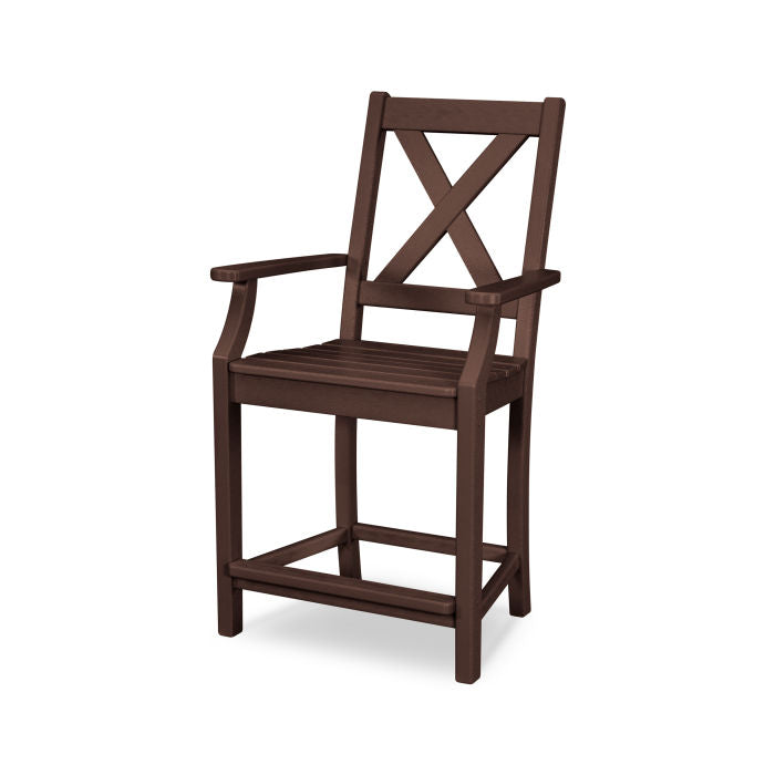 POLYWOOD Braxton Counter Arm Chair