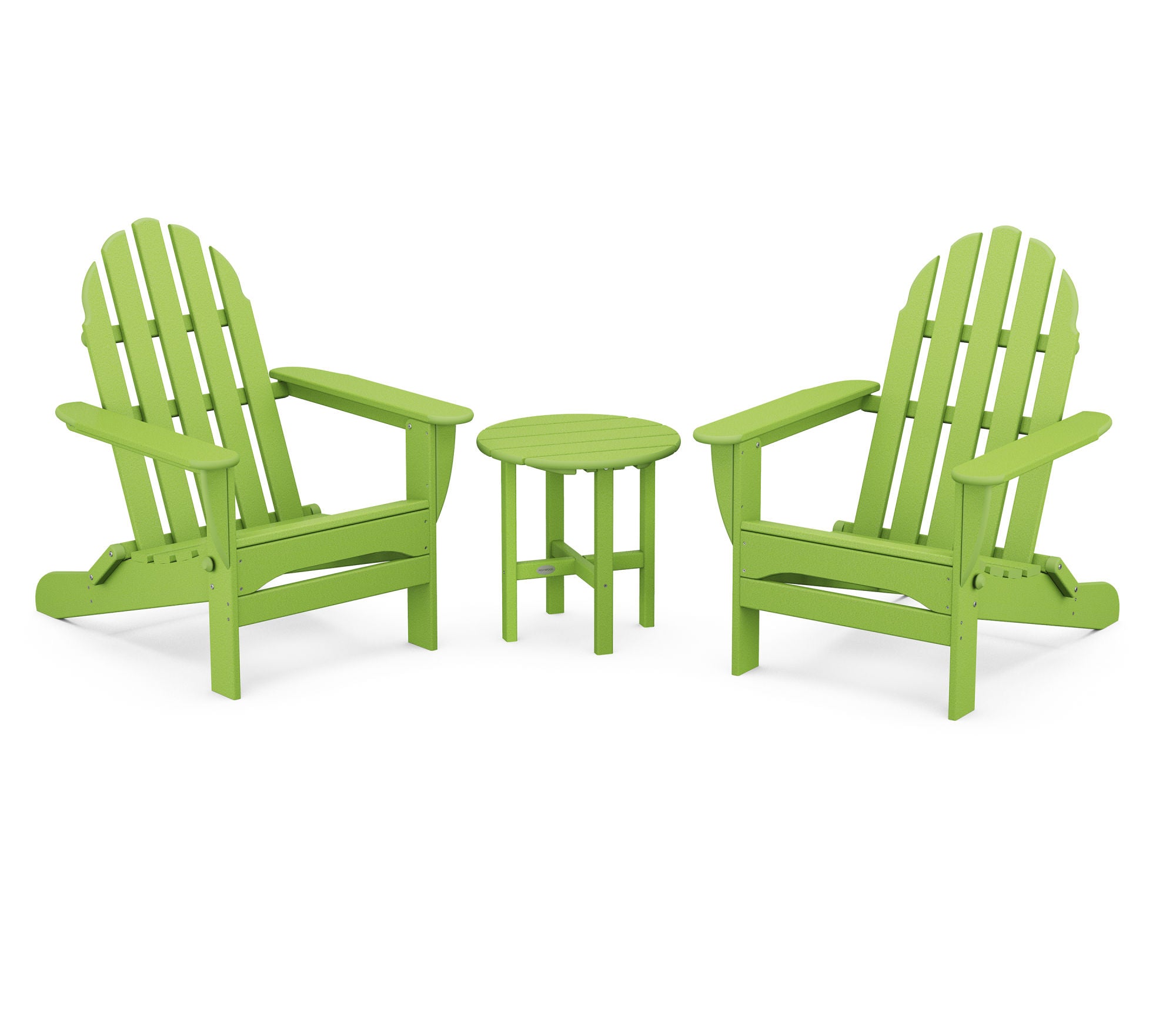 POLYWOOD Classic Folding Adirondack 3-Piece Set