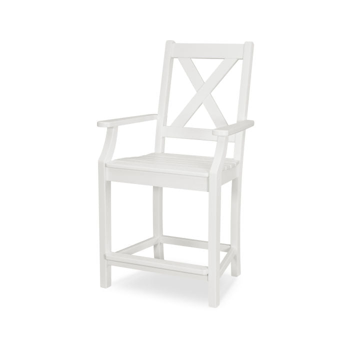 POLYWOOD Braxton Counter Arm Chair