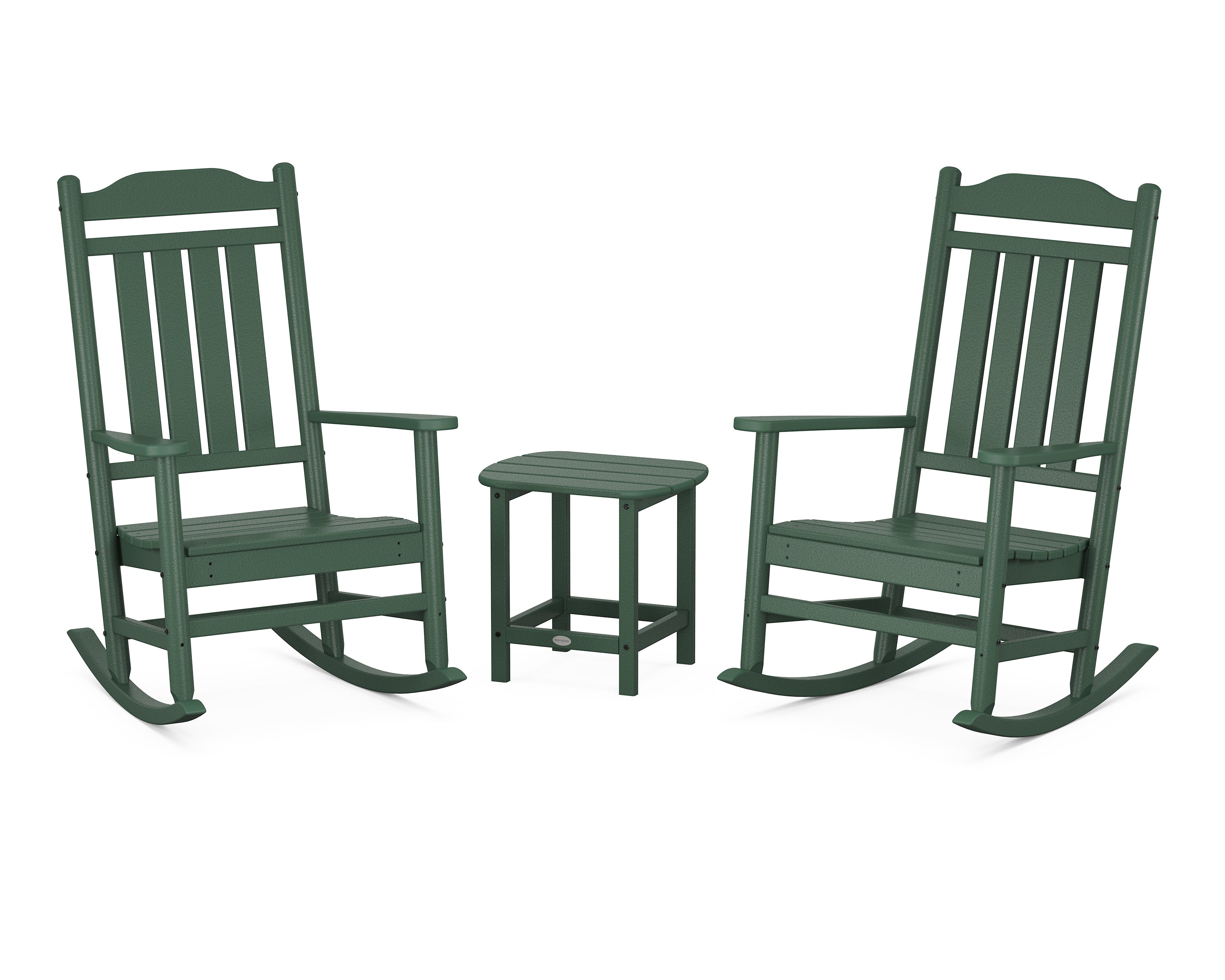 POLYWOOD Country Living Cottage Legacy Rocking Chair 3-Piece Set