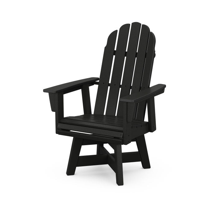 POLYWOOD Vineyard Curveback Adirondack Swivel Dining Chair