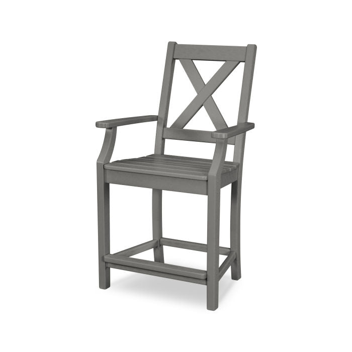 POLYWOOD Braxton Counter Arm Chair