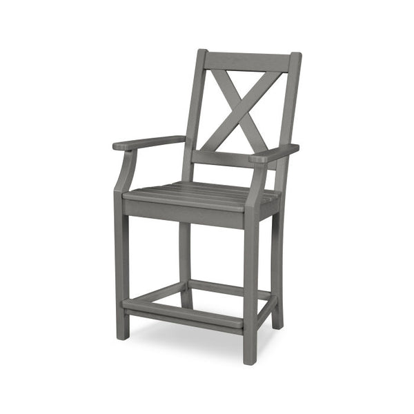 POLYWOOD Braxton Counter Arm Chair