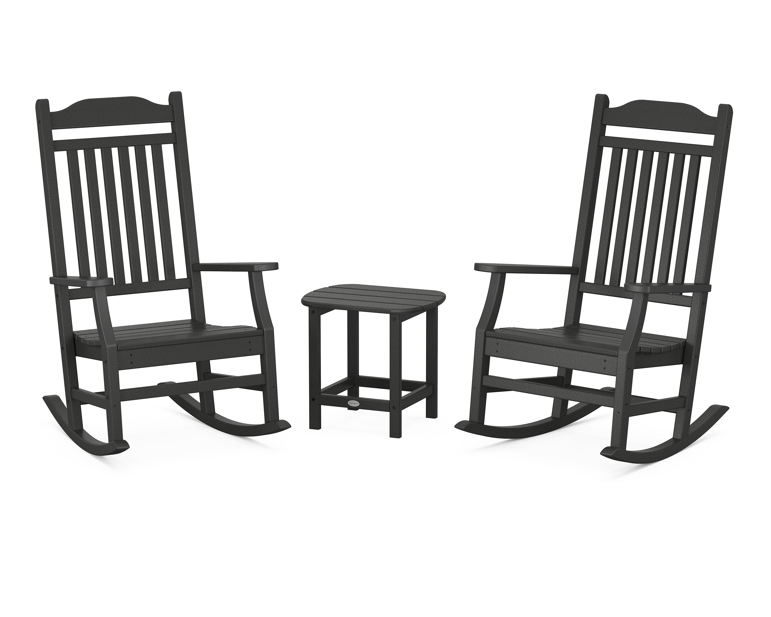 POLYWOOD Country Living Cottage Rocking Chair 3-Piece Set