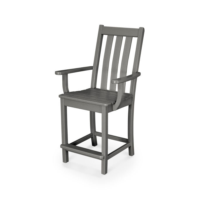 POLYWOOD Vineyard Counter Arm Chair