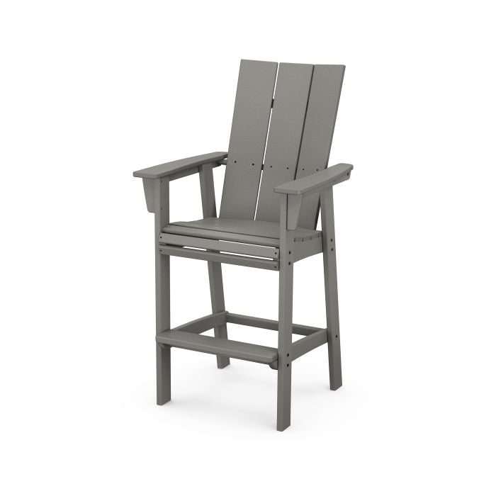 POLYWOOD Modern Curveback Adirondack Bar Chair