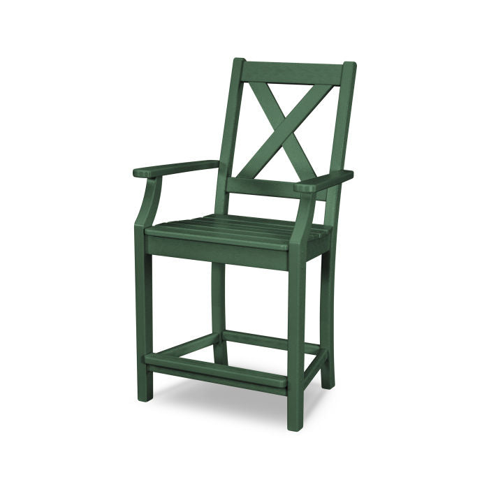POLYWOOD Braxton Counter Arm Chair