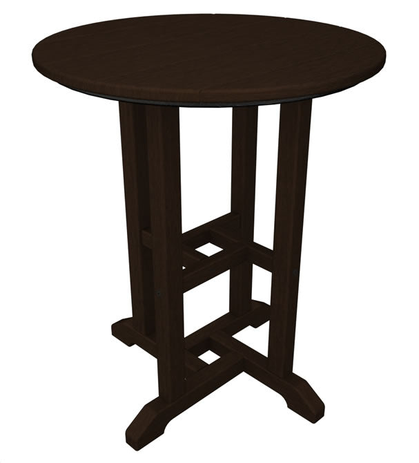 POLYWOOD Traditional 24" Round Dining Table