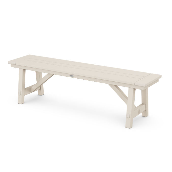 POLYWOOD Rustic Farmhouse 60" Backless Bench