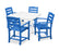 POLYWOOD La Casa Café 5-Piece Farmhouse Trestle Arm Chair Dining Set
