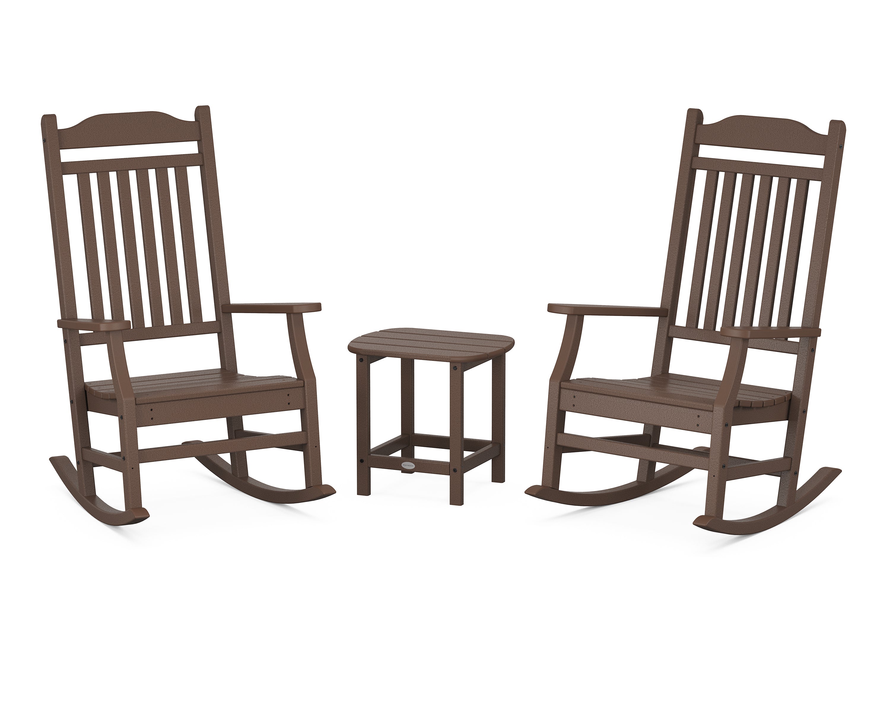 POLYWOOD Country Living Cottage Rocking Chair 3-Piece Set