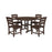 Polywood Lakeside 5-Piece Round Side Chair Dining Set